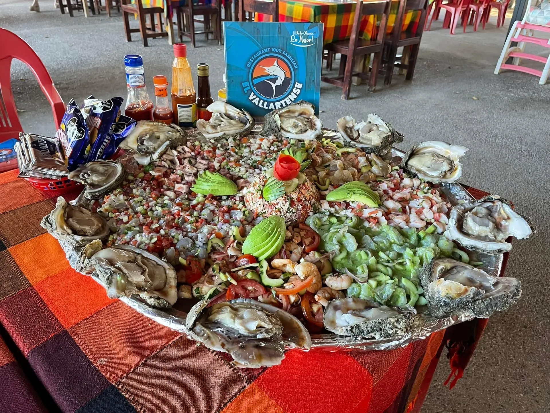 mariscada con ostiones